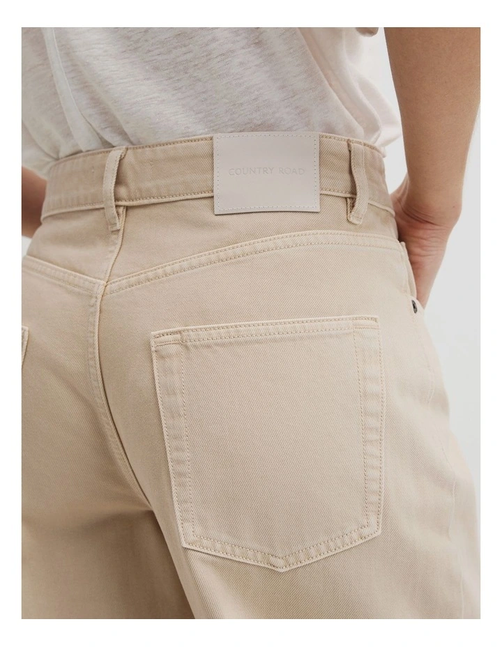 Tapered Barrel Jean in Sandstone image 3