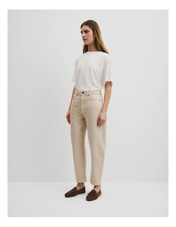 Tapered Barrel Jean in Sandstone image 4