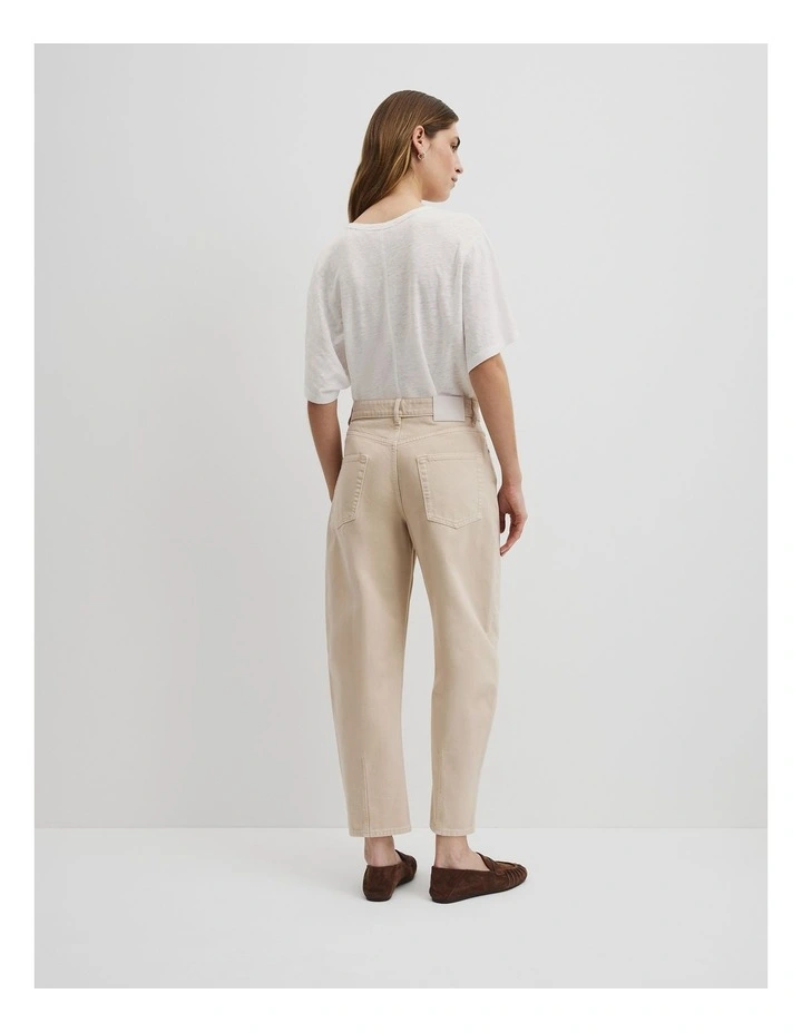 Tapered Barrel Jean in Sandstone image 5