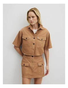Workwear Shirt in Saddle