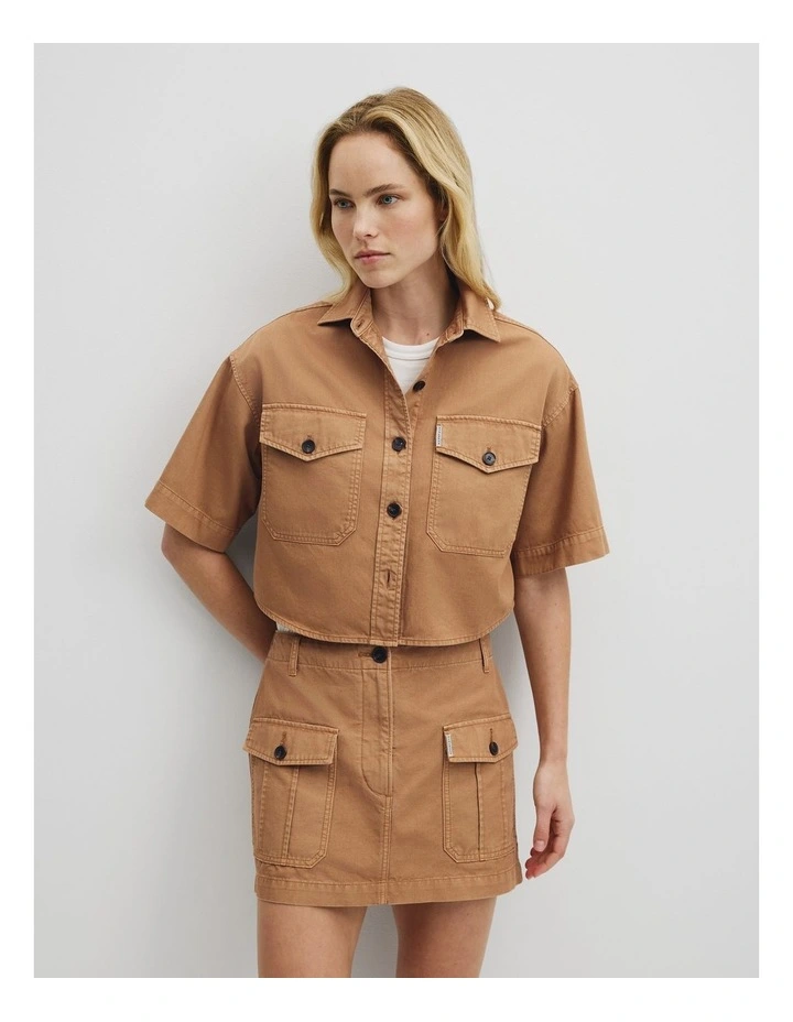 Workwear Shirt in Saddle image 1
