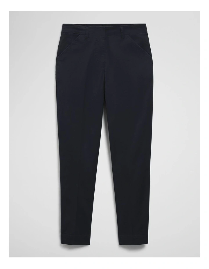 Australian Cotton Essential Twill Pant in Navy image 2