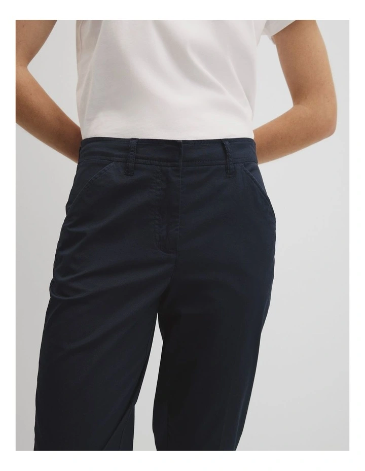 Australian Cotton Essential Twill Pant in Navy image 3