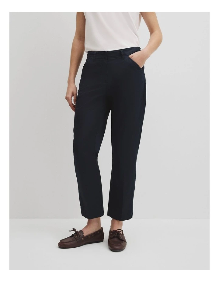 Australian Cotton Essential Twill Pant in Navy image 4