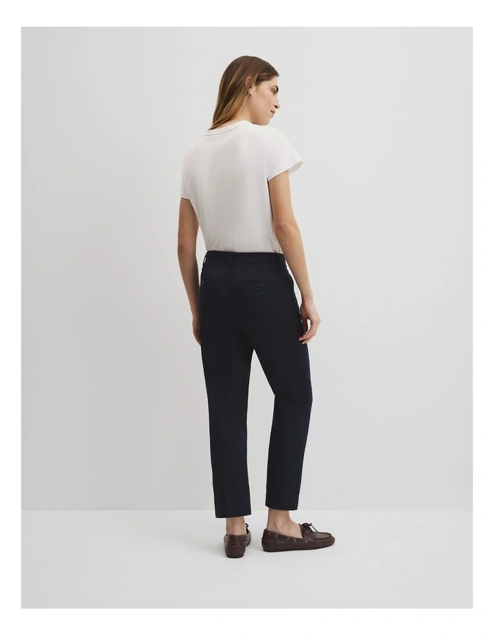 Australian Cotton Essential Twill Pant in Navy image 5