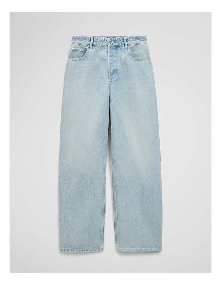 Boyfriend Jean in Faded Stone Wash image 2