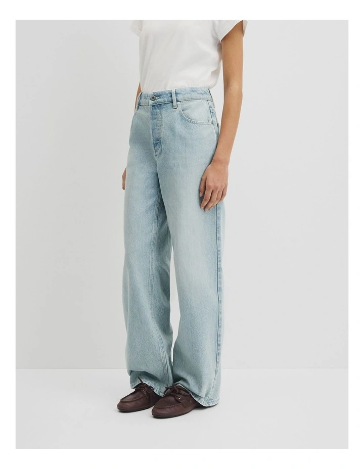 Boyfriend Jean in Faded Stone Wash image 4