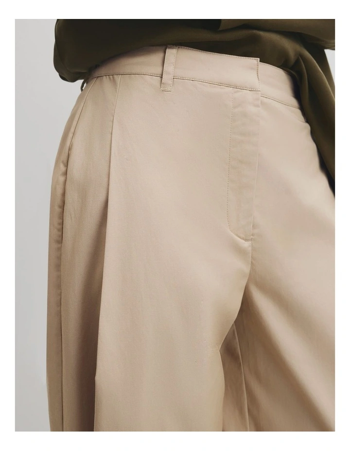 Tapered Barrel Pant in Light Sand image 3