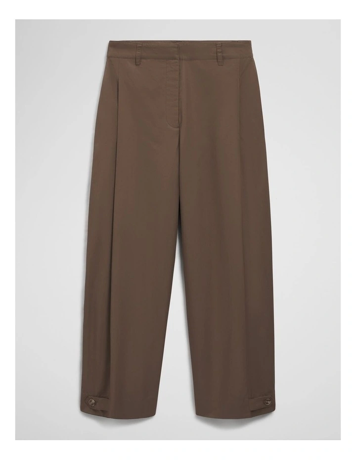 Tapered Barrel Pant in Carob image 2