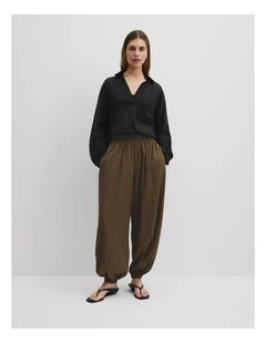 Balloon Pant in Deep Khaki