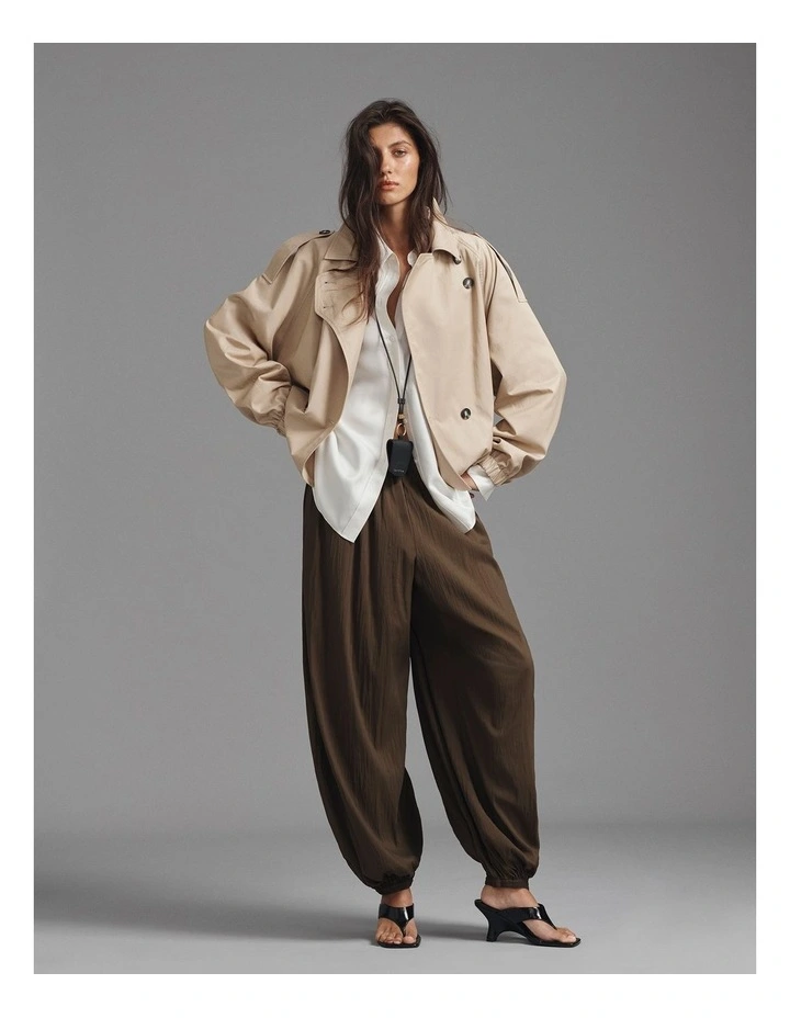 Balloon Pant in Deep Khaki image 6