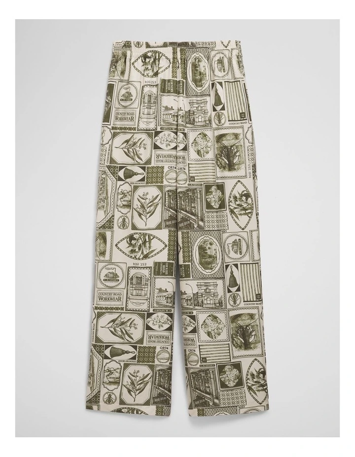 Print Silk Pant in Country Road Toile image 2