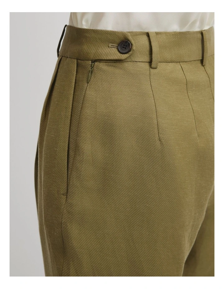 Twill Suit Pant in Olive Haze image 3