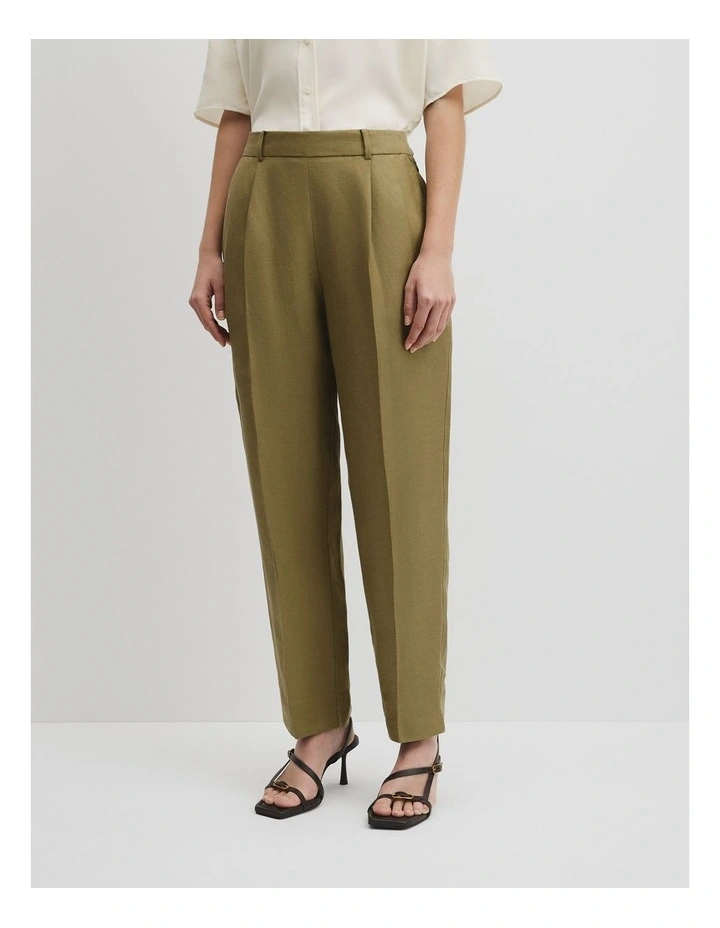 Twill Suit Pant in Olive Haze image 4