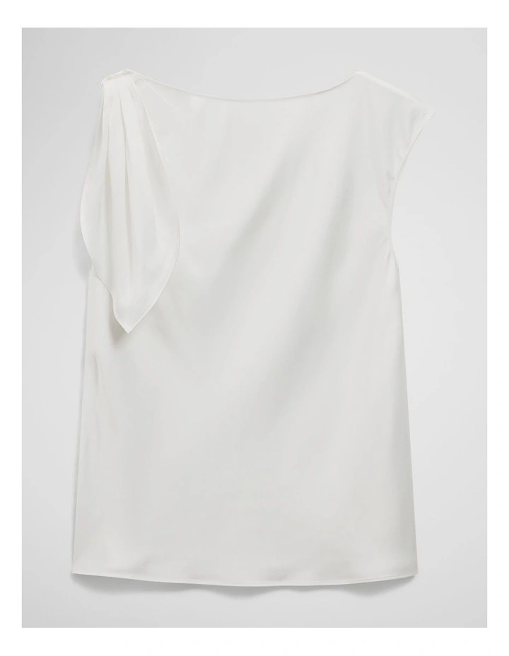 Tie Shoulder Top in Antique White image 2