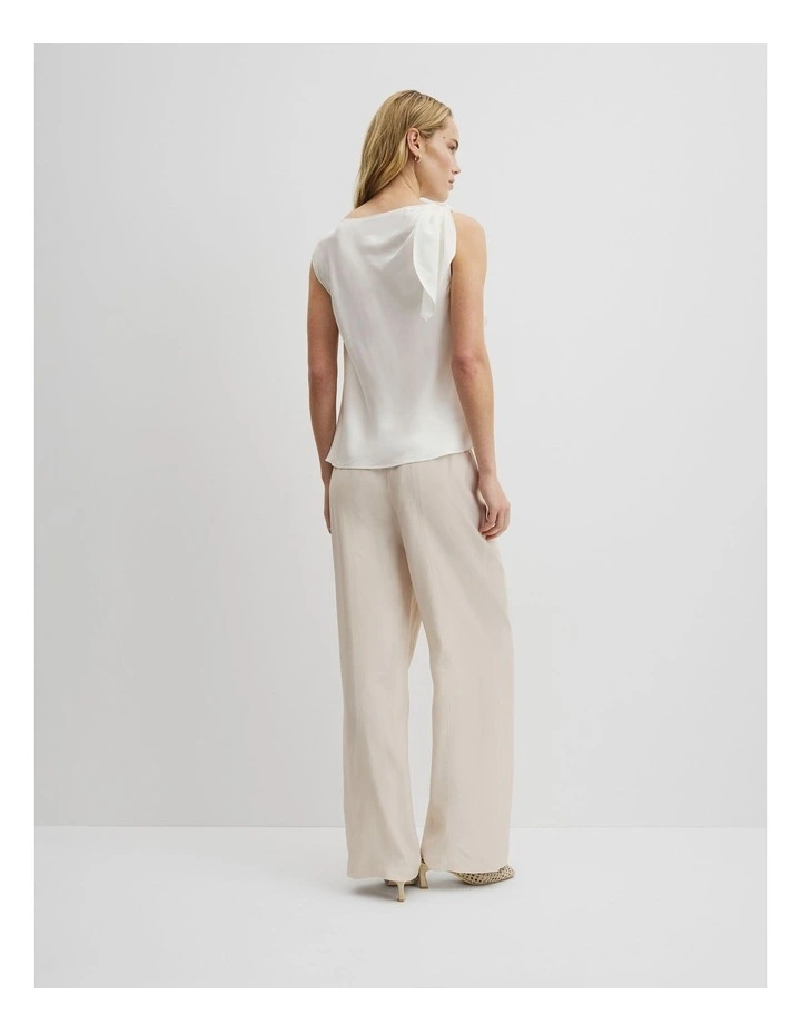 Tie Shoulder Top in Antique White image 5