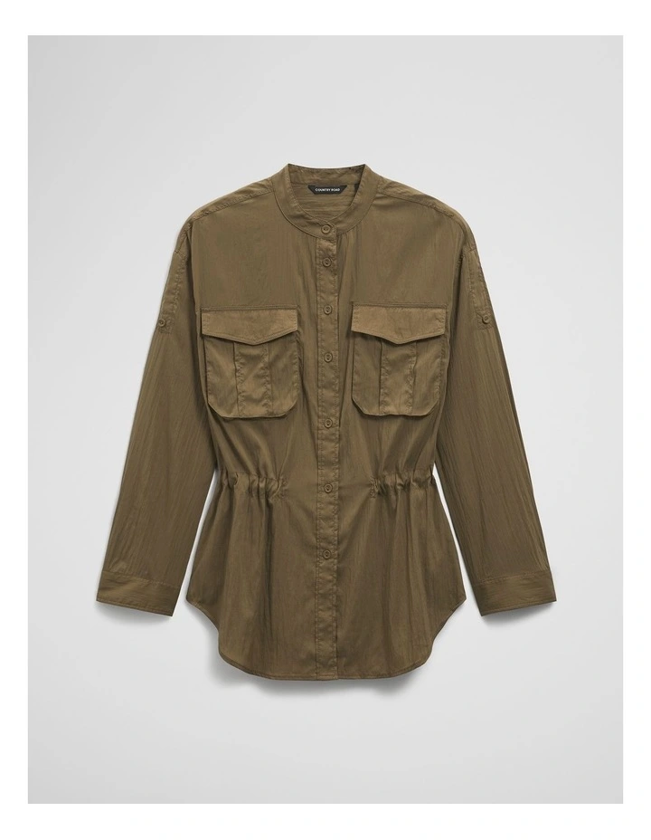 Utility Blouse in Olive Haze image 2