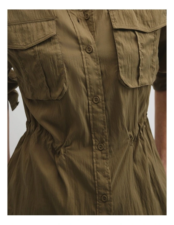 Utility Blouse in Olive Haze image 3