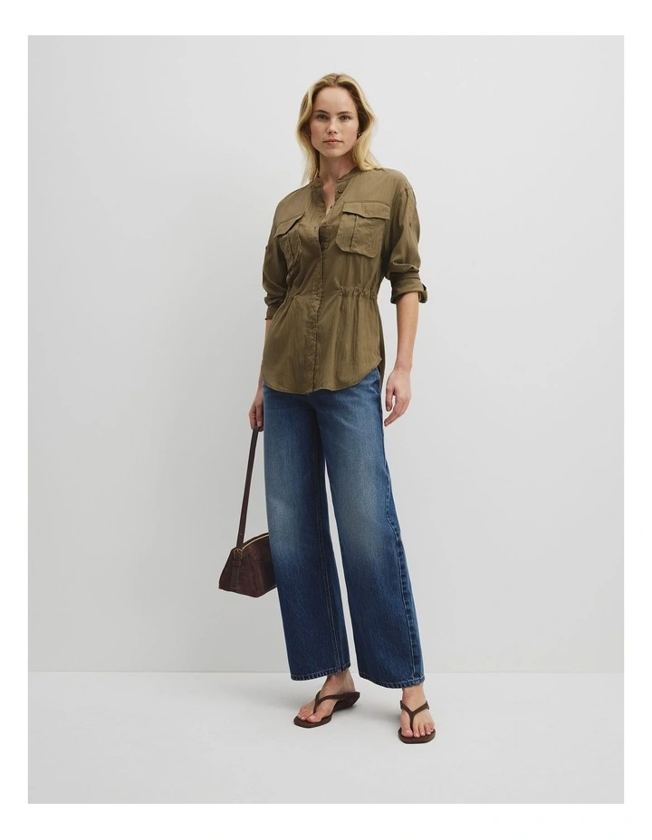 Utility Blouse in Olive Haze image 4