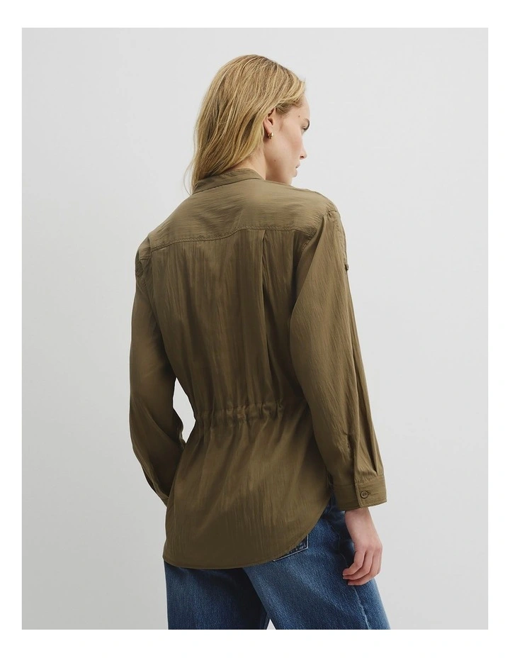 Utility Blouse in Olive Haze image 5