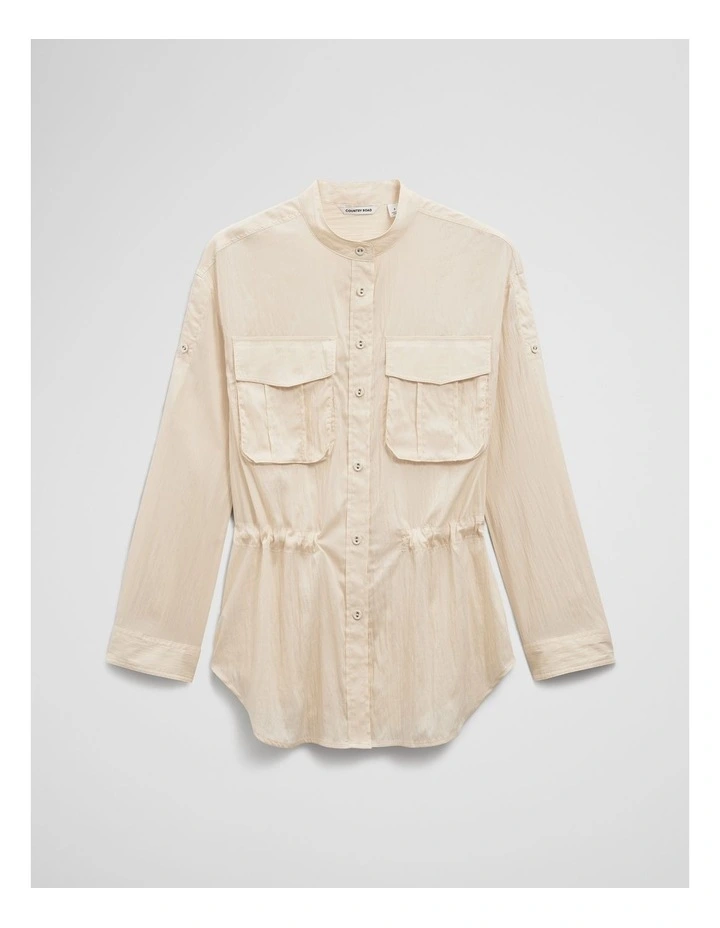 Utility Blouse in Soft Butter image 2
