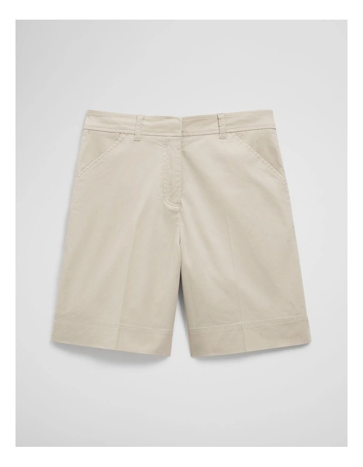 Australian Cotton Essential Twill Short in Oatmeal image 2