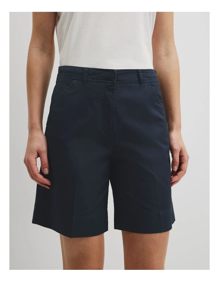 Australian Cotton Essential Twill Short in Navy image 3