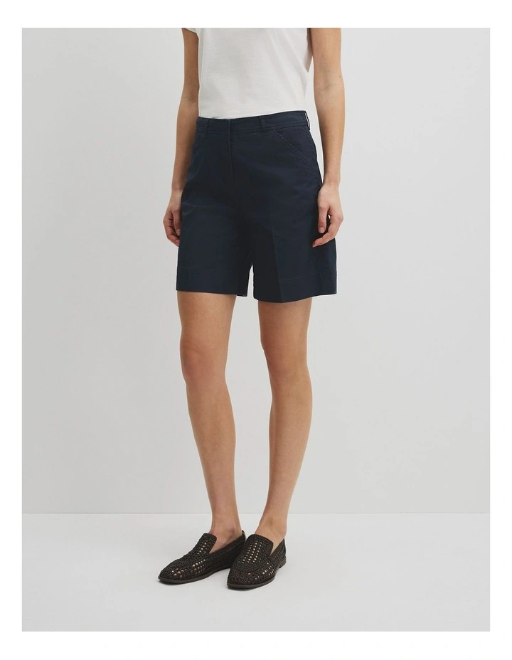 Australian Cotton Essential Twill Short in Navy image 4