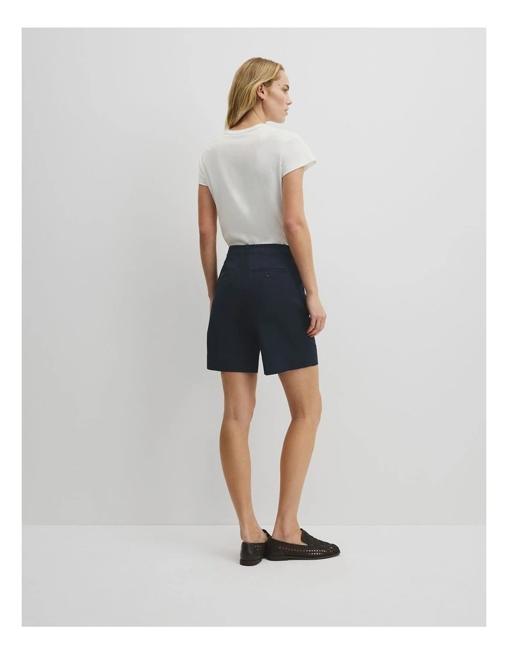 Australian Cotton Essential Twill Short in Navy image 5