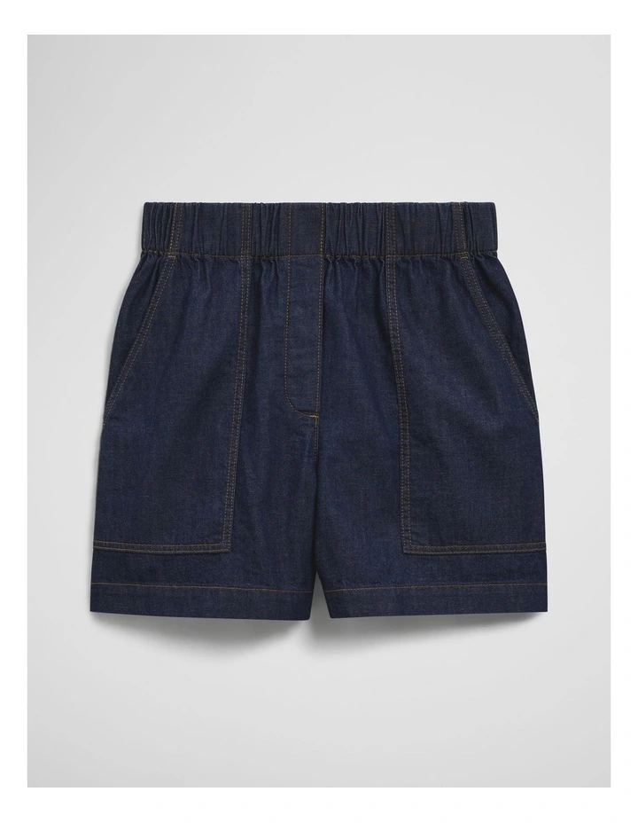 Soft Denim Short in Ink Wash image 2