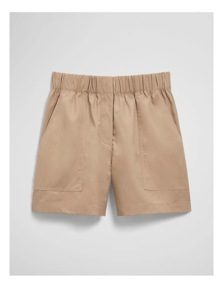 Twill Cargo Short in Latte image 2