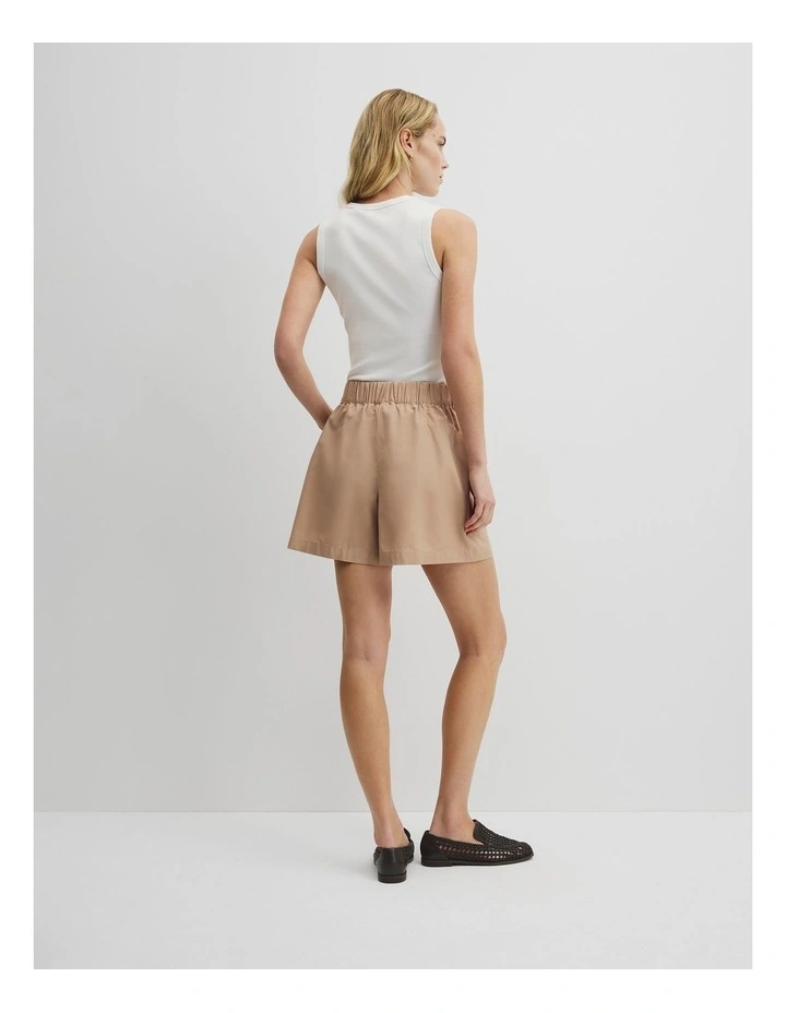 Twill Cargo Short in Latte image 5
