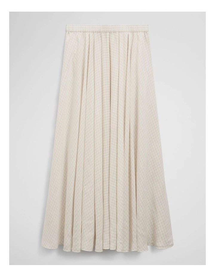 Fluid Maxi Skirt in Antique White image 2