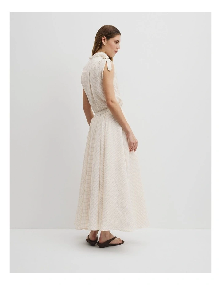 Fluid Maxi Skirt in Antique White image 5