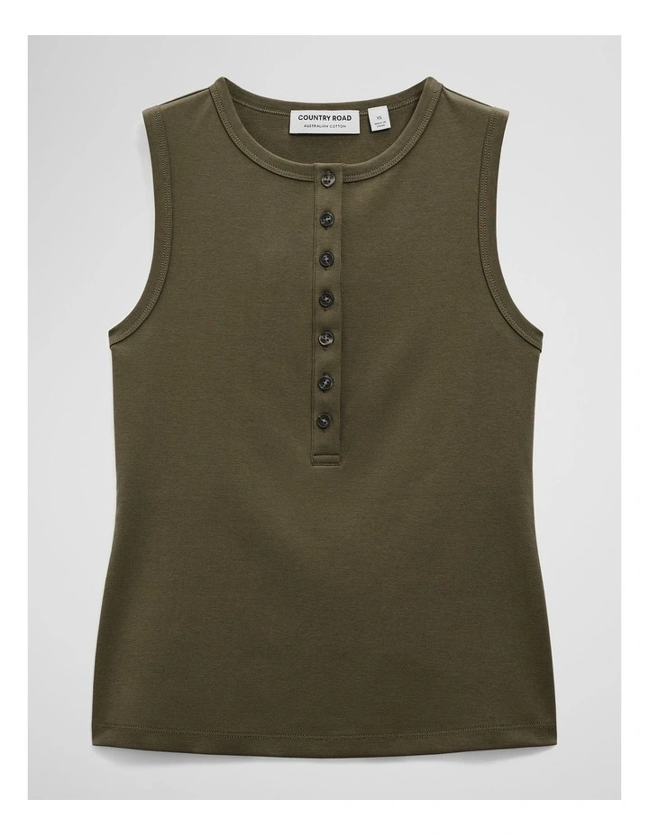 Henley Tank in Olivine image 2