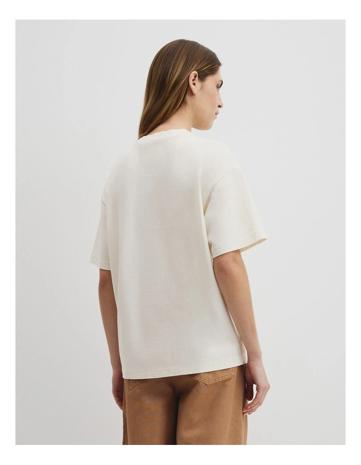 Australian Cotton Workwear T-shirt in Blanc image 5