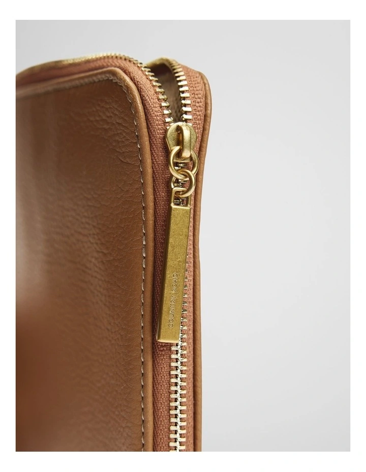 Billie Leather Pouch in Tan image 4