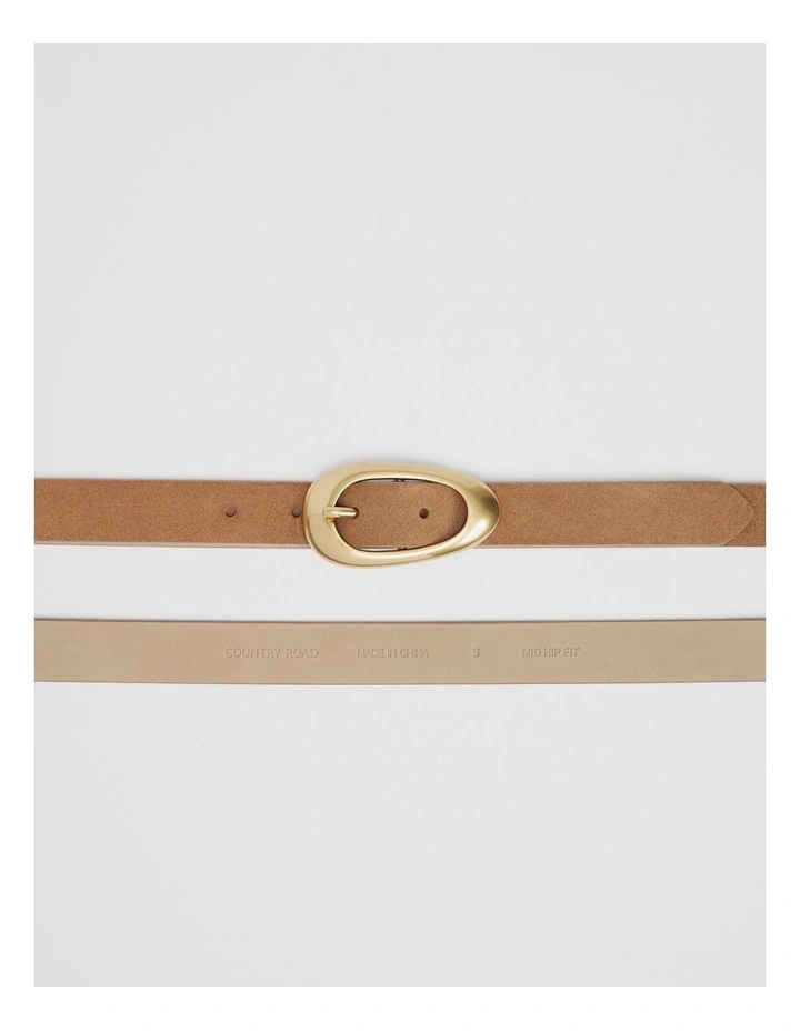 Samantha Belt in Camel image 3
