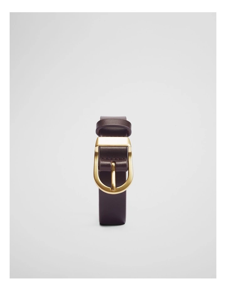 Layla Slim Belt in Espresso image 1