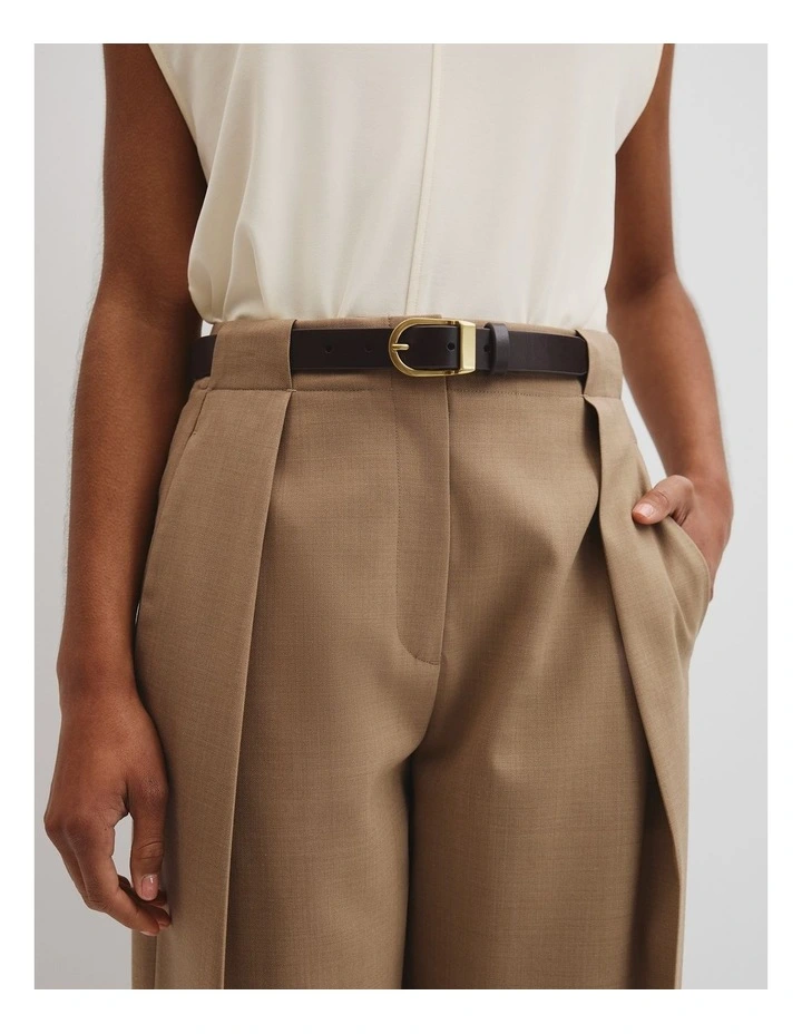 Layla Slim Belt in Espresso image 2