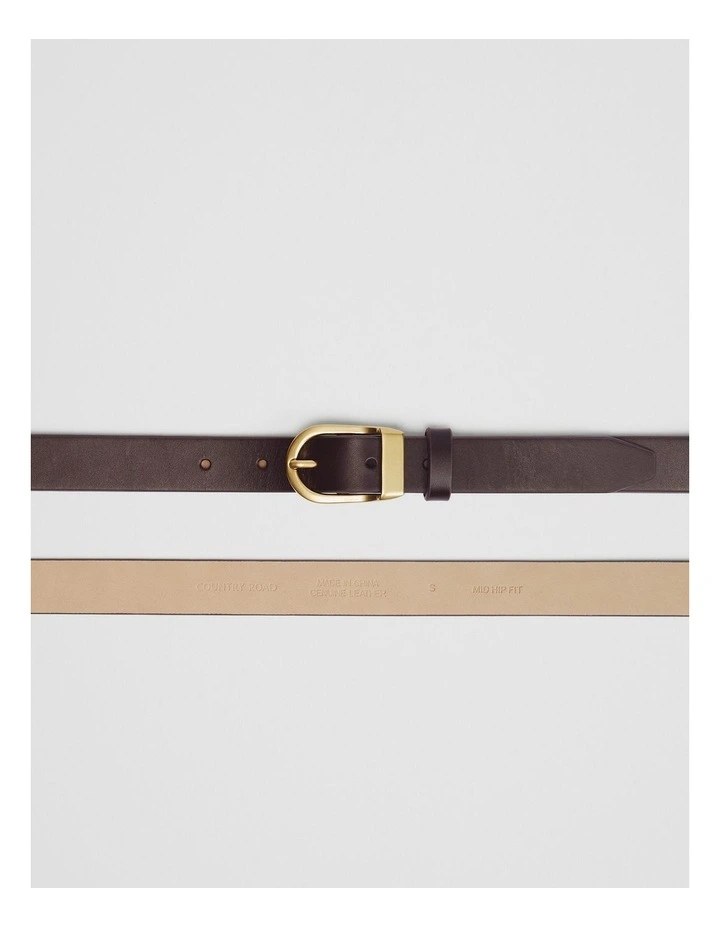 Layla Slim Belt in Espresso image 3