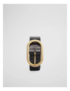 Zuri Mid Belt in Black