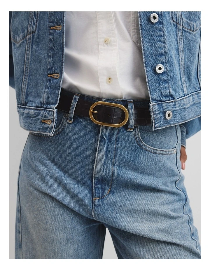 Zuri Mid Belt in Black image 2