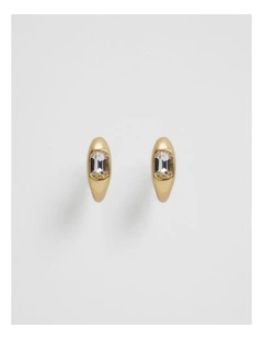 Kaila Crystal Hoop in Gold