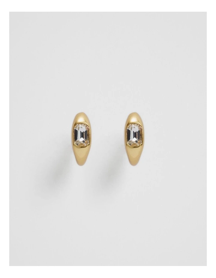 Kaila Crystal Hoop in Gold image 1