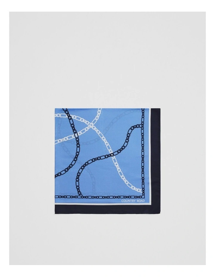 Silk Chain Scarf in Cornflower image 1