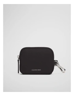 Soft Card Pouch Charm in Black