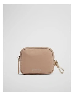 Soft Card Pouch Charm in Light Sand