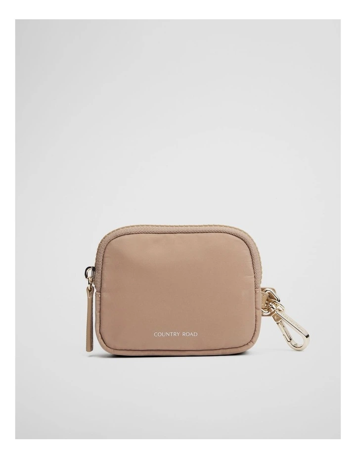 Soft Card Pouch Charm in Light Sand image 1