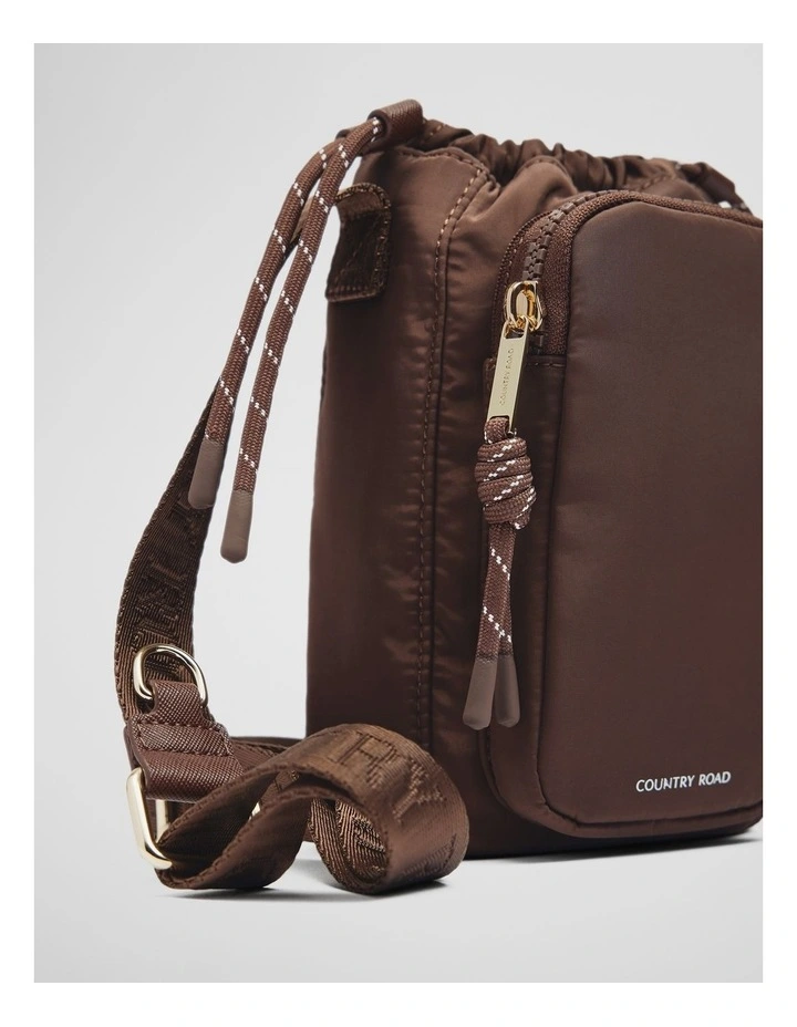 Soft Pouch Crossbody in Mocha image 3